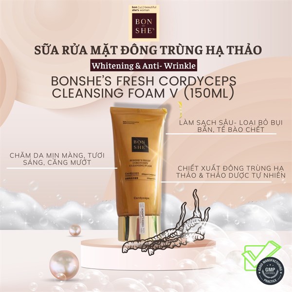 Sữa rửa mặt đông trùng hạ thảo  SP001176